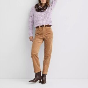 LOFT Caramel Straight Corduroy Pants